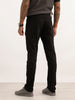 Slim Fit Solid Denim Jeans | Black