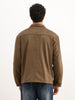 Solid Comfort Fit Double Pocket Jacket | Olive