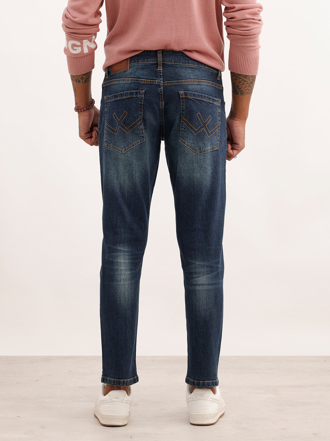 Faded Slim Crop Denim Jeans | Blue | WJN0200SL2025S