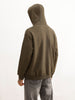 Classic Oversized Placement Printed Hoodie | Olive