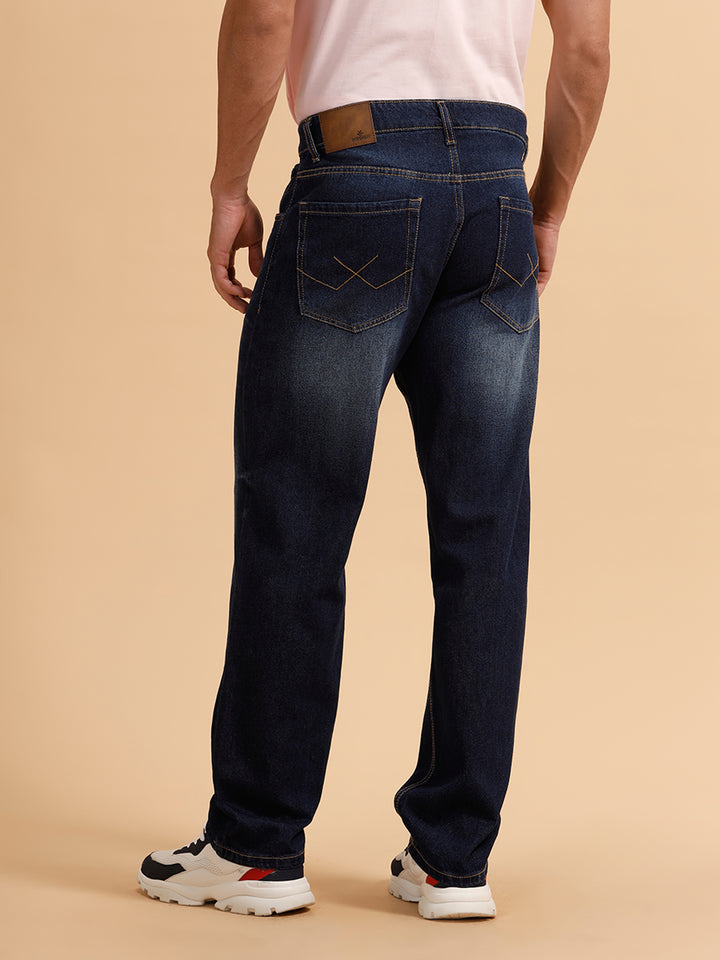 Heavy Fade Anti Fit Jeans | Dark Blue