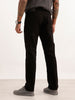 Solid Straight Fit Denim Jeans | Black