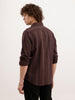 Slim Fit Striped Shirt  | Brown