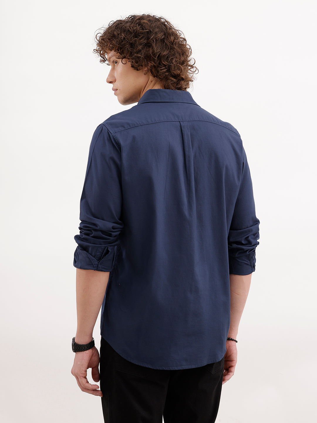 Solid Slim Fit Shirt | Blue