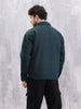 Effortless Layering Utility Oversized Fit Jacket | Dark Green