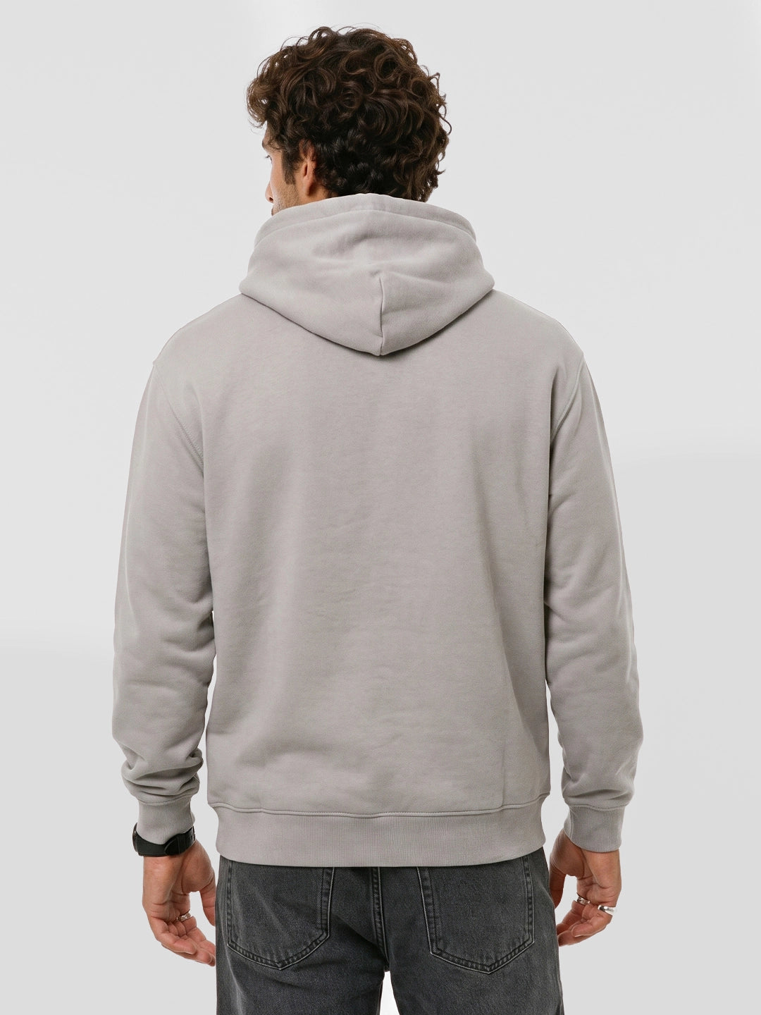 Classic Embroidered Patch Hooded Sweatshirt | Beige | WTSS7390M