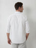 Solid Slim Fit Full Sleeve Shirt | White