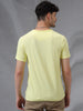 Solid Lemon Crew Neck T-Shirt