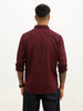 Solid Slim Fit Full Sleeve Shirt | Wine