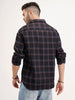 Regular Fit Checkered Shirt | Black