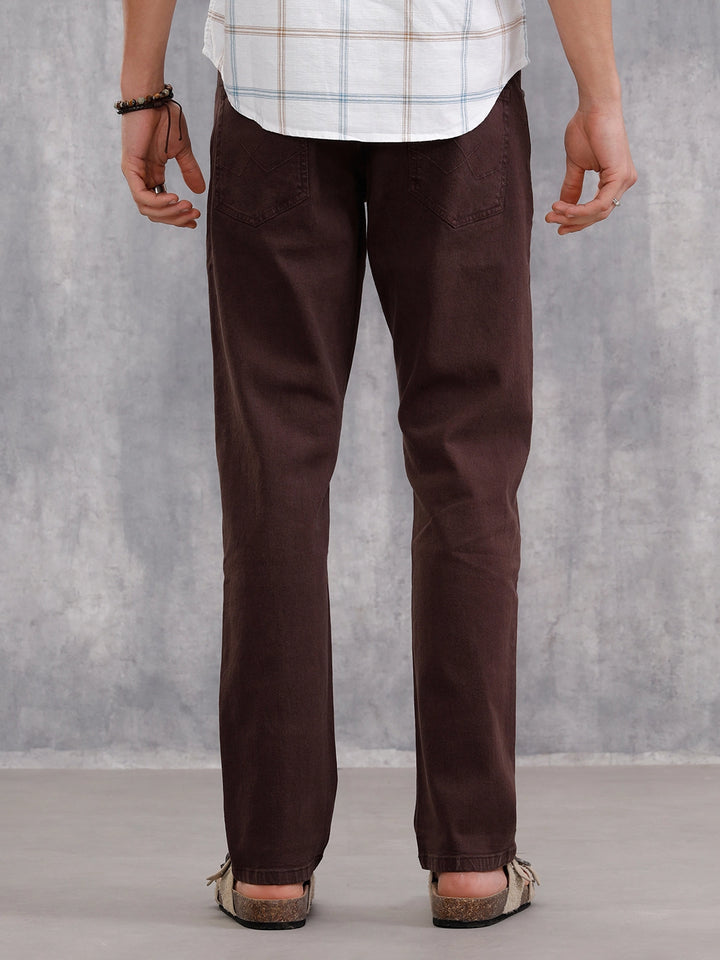 Overdyed 5 Pocket Jeans | Brown