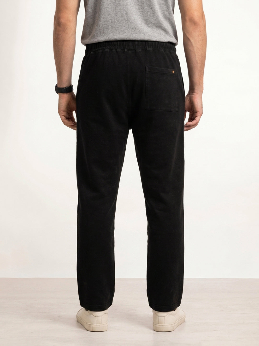 Washed Relaxed Fit Jogger | Black