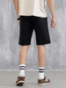 Solid Regular Fit Shorts | Black