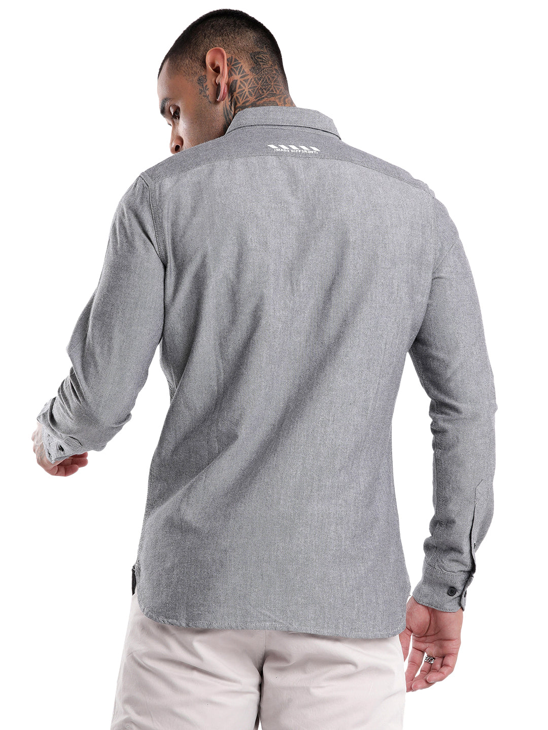 Premium Grey Slim Fit Shirt