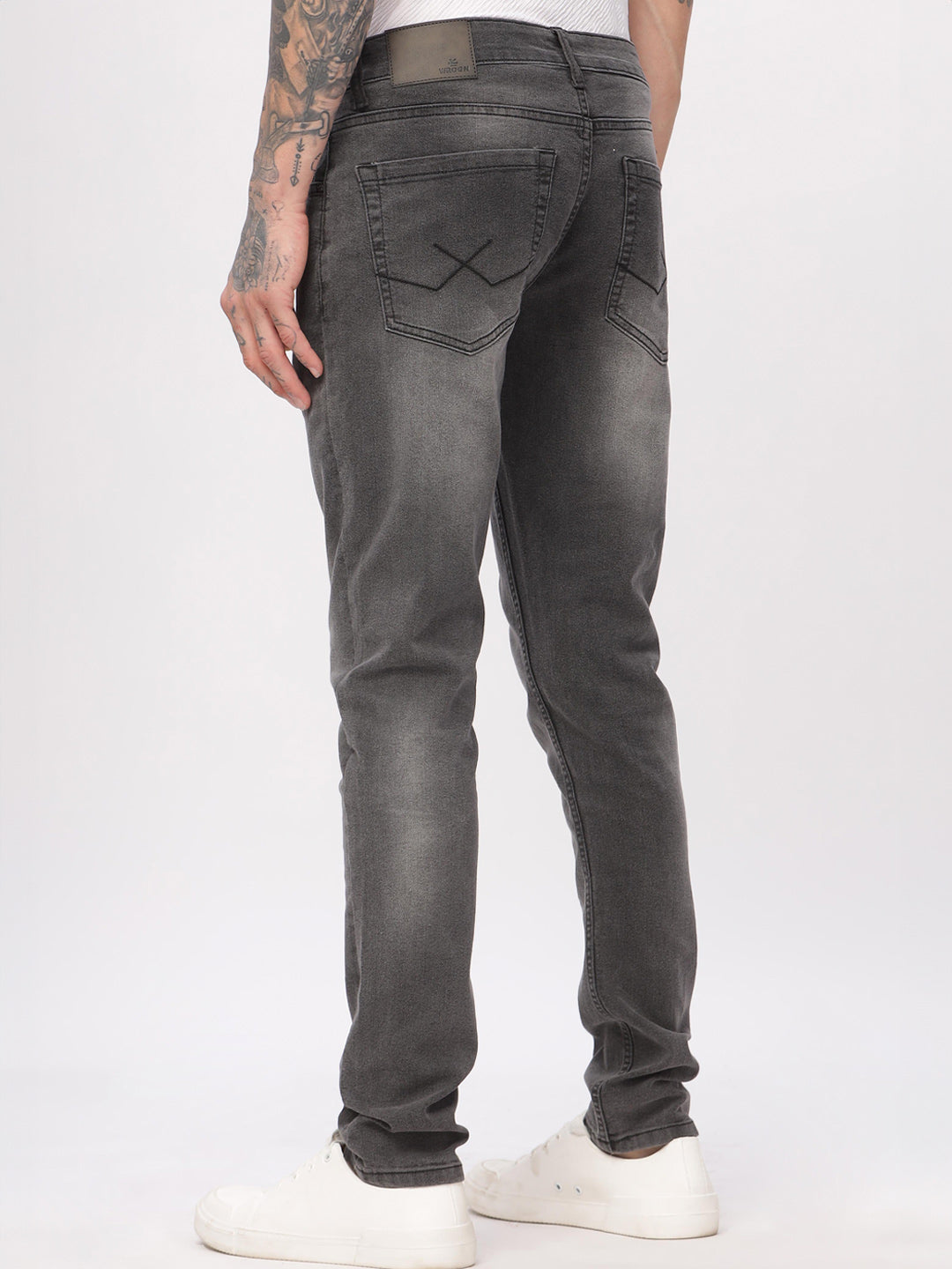 Grey Wash Denim Jeans