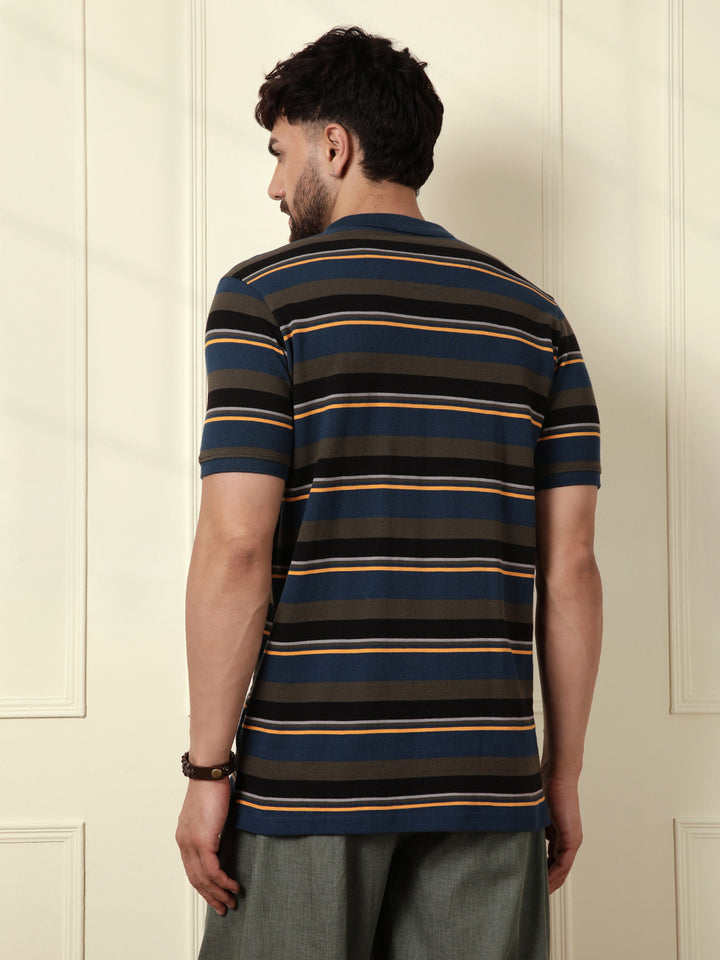 Pure Cotton Yarn Dyed Polo | Dark Blue