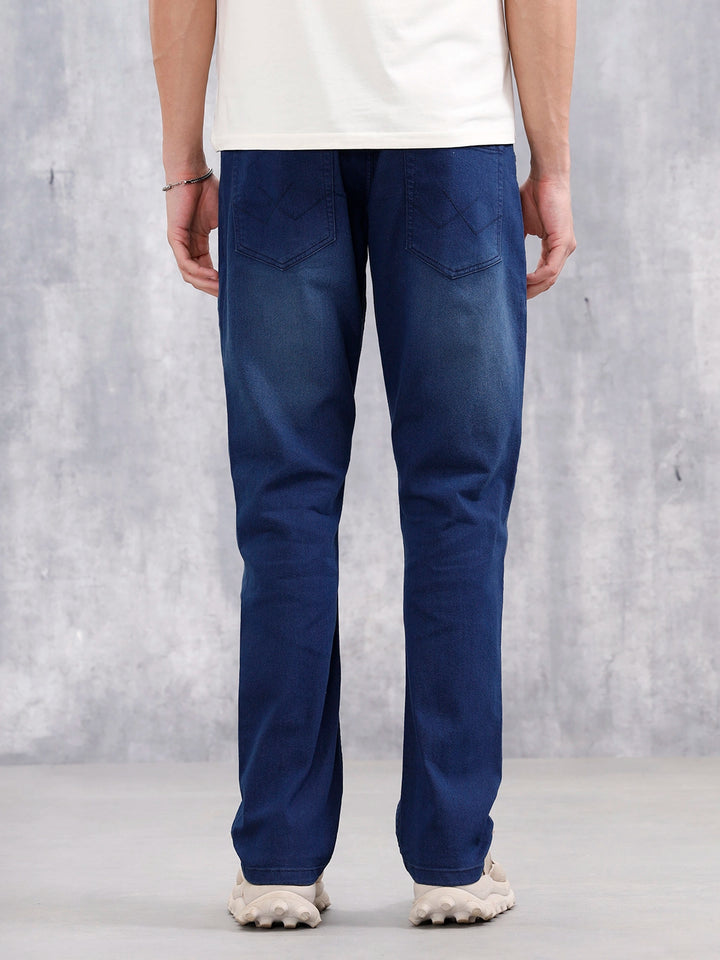 Men's Casual Straight Fit Jeans | Dark Stone