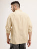 Solid Oversized Double Pocket Shirt | Khaki