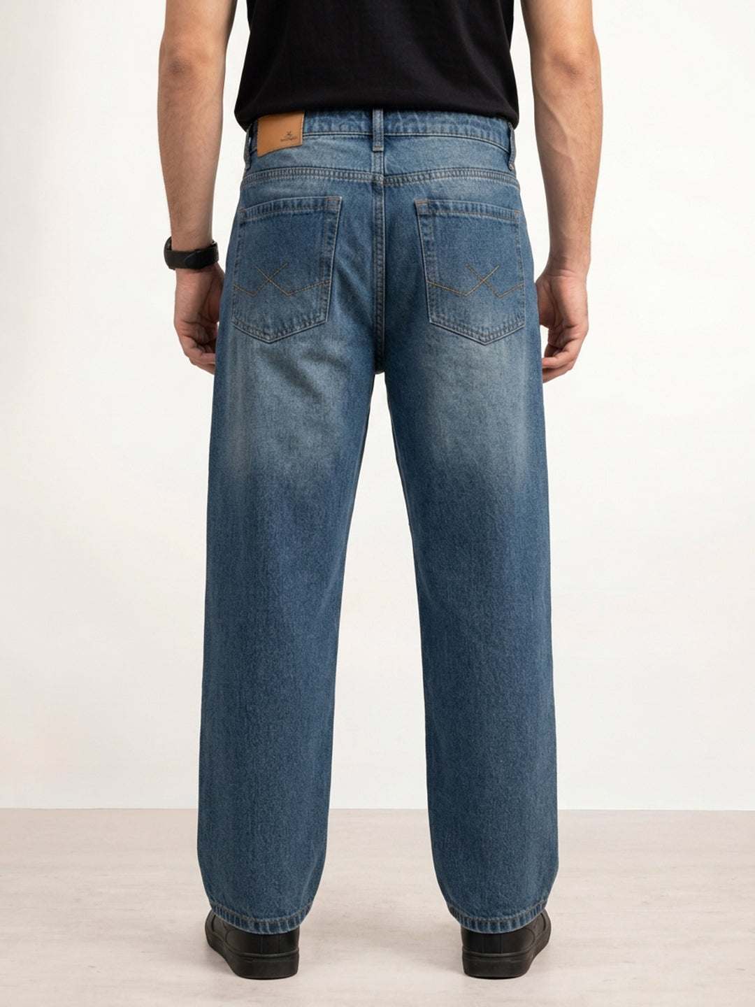 Loose Fit Denim Jeans | Blue