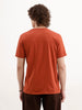 Slim Fit Placement Printed T-Shirt  | Rust