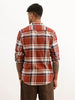 Regular Fit Full Sleeve Checkered Shirt | Brown