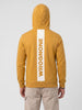 Slim Fit Placement Printed Hooded Sweatshirt | Yellow