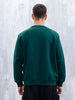 Wrogn Comfort Fit Graphic Sweatshirt For Men | Dark Green