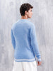 Slim Fit Crew Neck Pullover | Blue