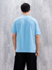 Wrogn Men’s Oversized Graphic Printed T-Shirt | Blue