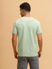 Typography Print Slim Fit T-Shirt | Light Green