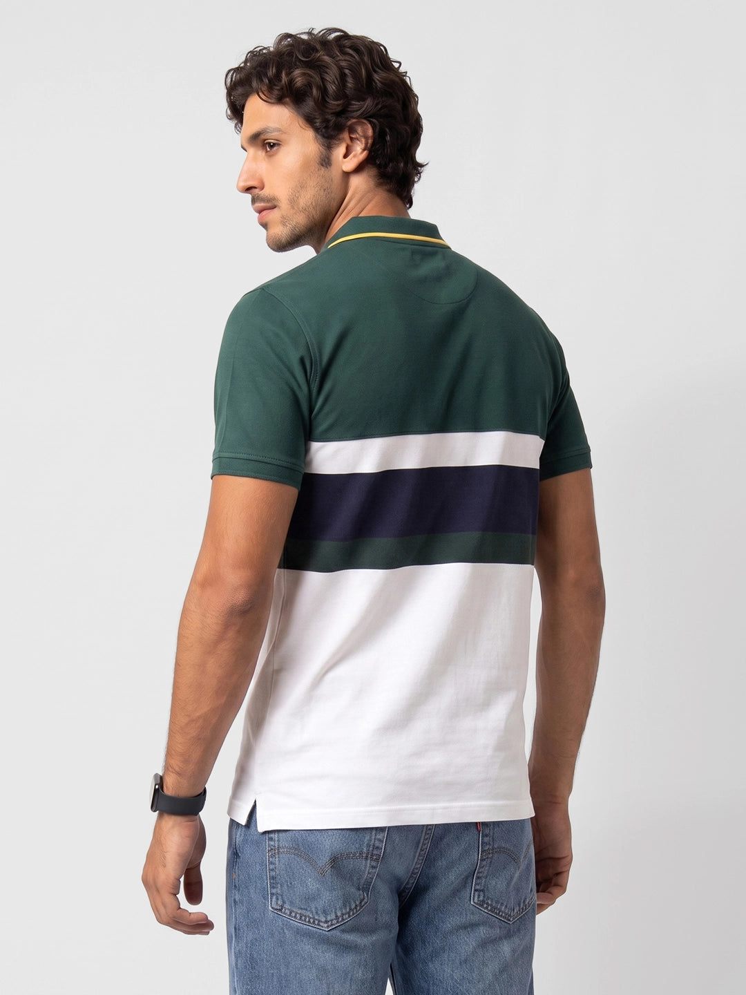 Regular Fit Cut & Sew Polo T-Shirt | Multicolor | WTTS4095F