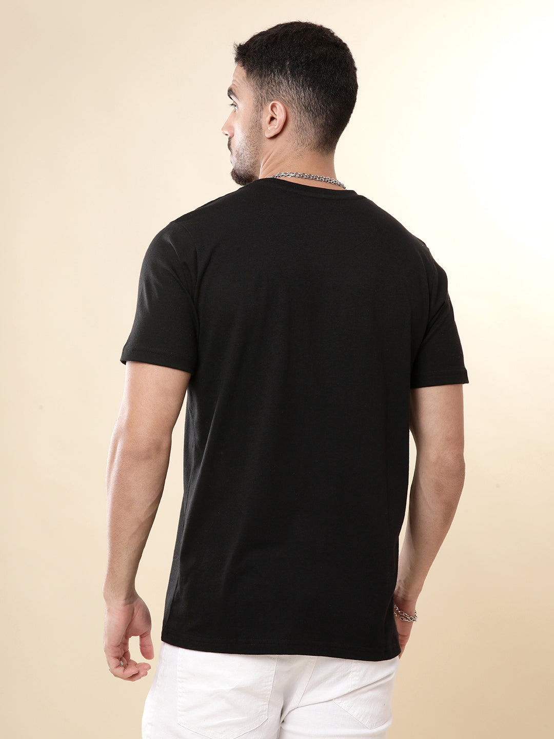 Black Mode Crew Neck T-Shirt