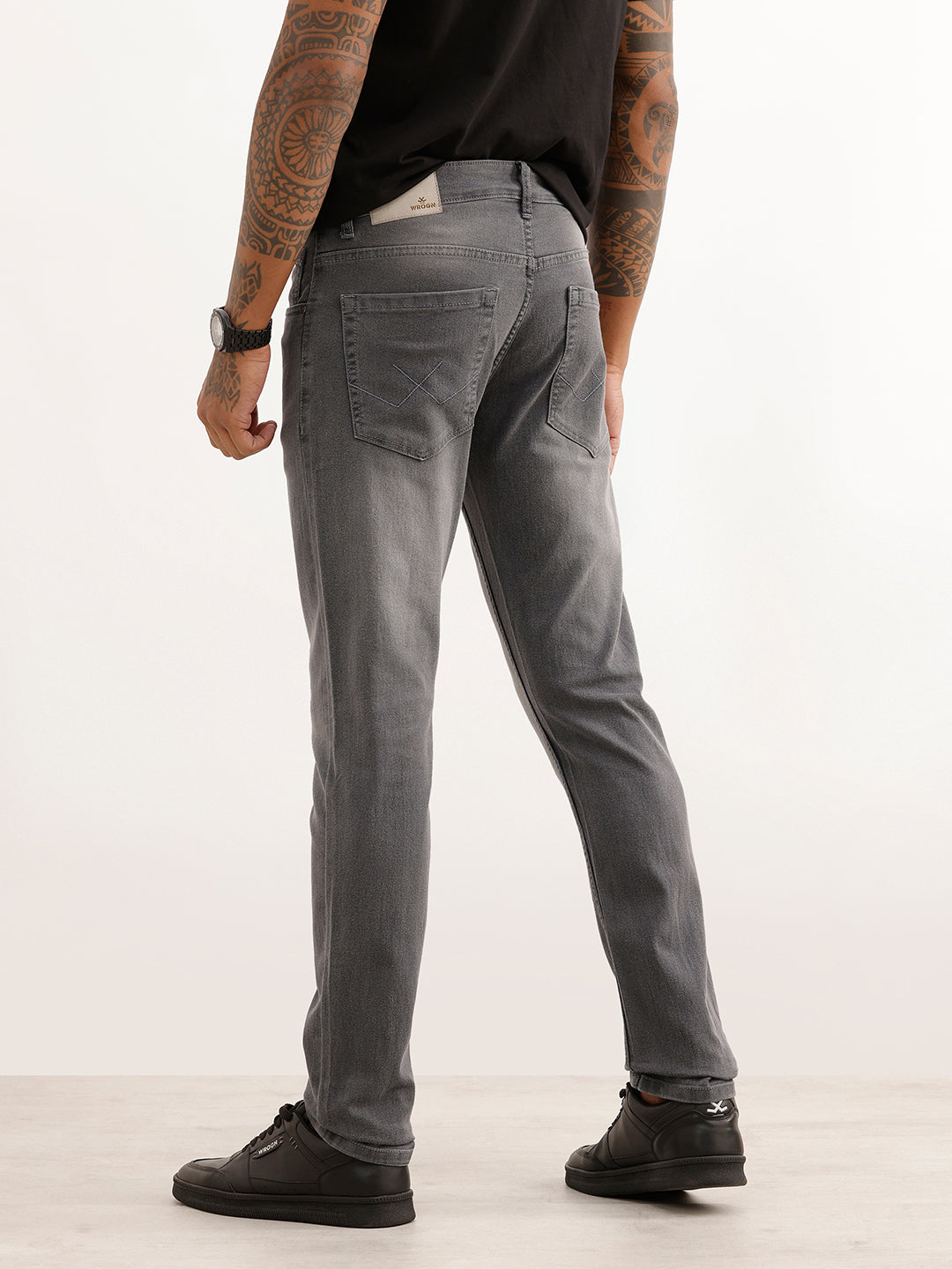 Faded Slim Fit Denim Jeans | Grey