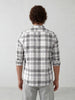 Men's casual checkered pattern shirt | Grey