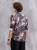 Fluid Dark Floral Printed Shirt In Slim Fit | Black