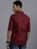 Maroon Linen Full Sleeve Shirt