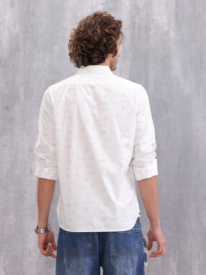 Graphic Aop Shirt | White
