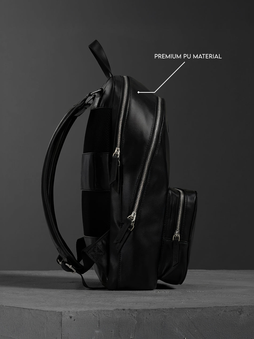 Structured Front Pocket Backpack | Black