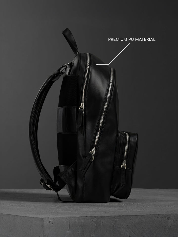 Structured Front Pocket Backpack | Black