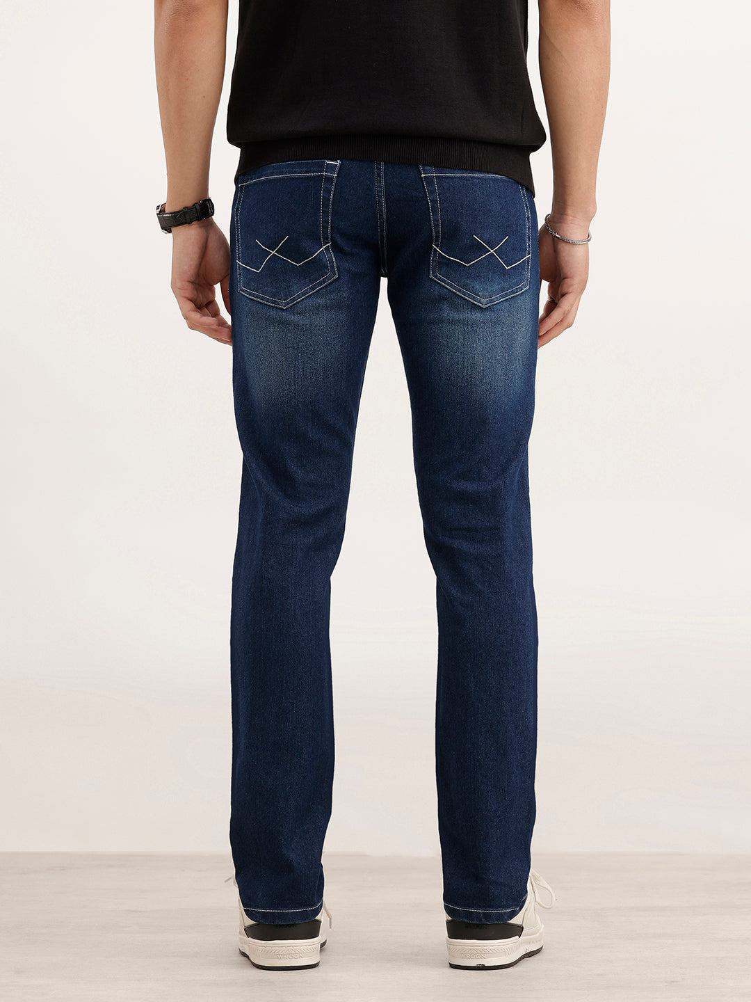 Slim Fit Faded Denim Jeans  | Blue