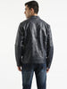 Essential Solid Leather Jacket