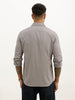 Solid Regular Fit Full Sleeve Shirt | Grey