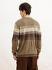 Classic Regular Fit Striped T-Shirt | Olive | WSW02FSRE1042W