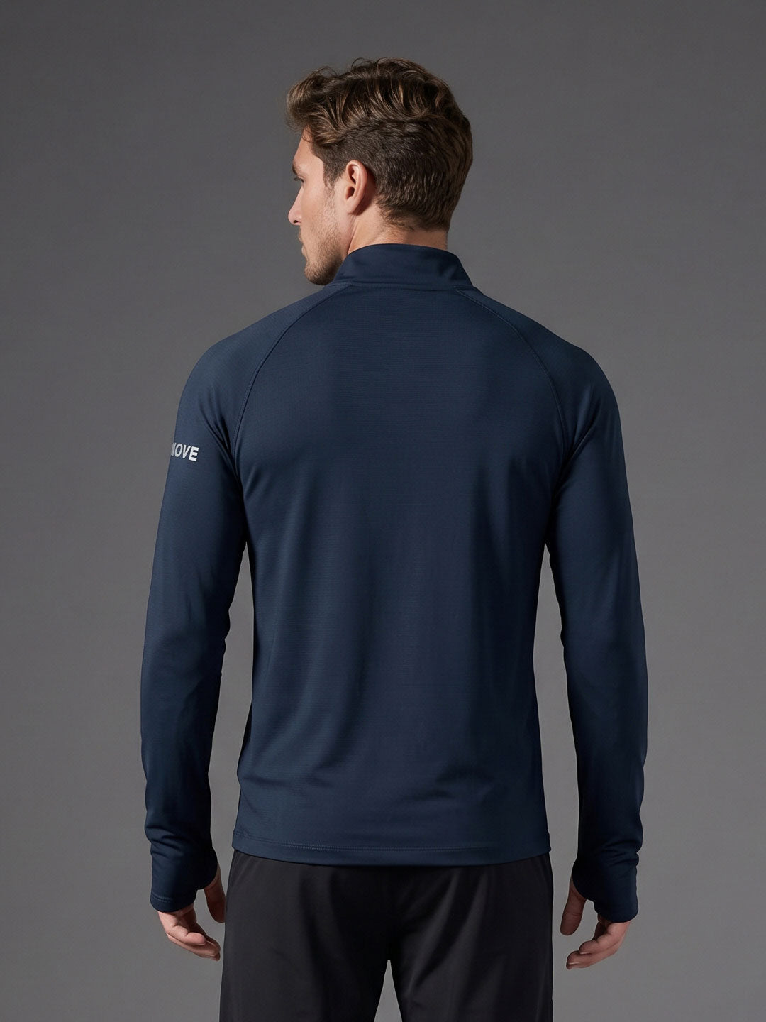 Quarter Zip Sweatshirt | Active |  Navy Blue