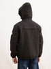 Solid Comfort Fit Hooded Jacket | Black | WJK02FSCM1001W