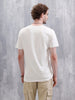 Metallic Foil Printed Slim Fit T-Shirt | White