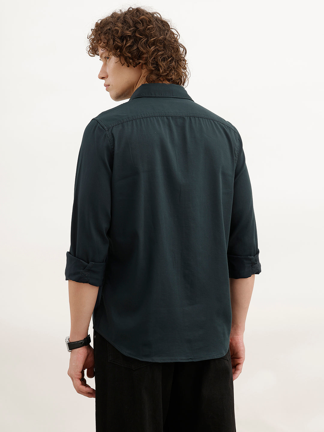 Solid Regular Fit Shirt | Olive