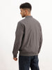 Solid Regular Fit Zipper Jacket | Grey