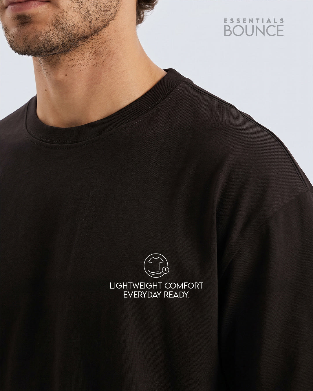 No Brainer Bounce Oversized T-Shirt | Essential | Black