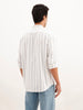 Regular Fit Full Sleeve Striped Shirt | White